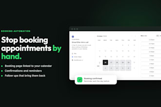 automate your bookings, reminders and follow up emails
