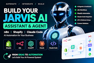 build jarvis ai assistant jarvis ai agent n8n shopify automaton ai claude code