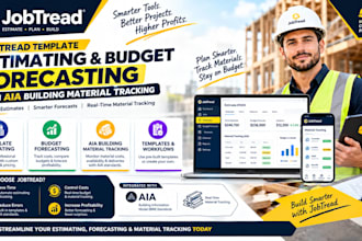 jobtread template estimating budget forecasting  aia building material tracking
