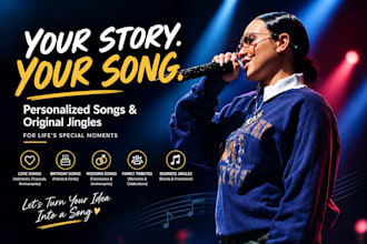 create a personalized custom song, love song, birthday song, or jingle