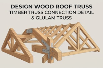 design wood roof truss timber truss connection detail and glulam truss