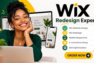 design and transfer wix studio website, wix website redesign, wix, wix studio
