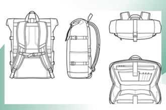 ergonomic 3d modeling for backpack design and tool organizer ba ck packs