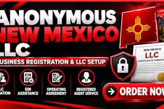 setup anonymous new mexico llc, business registration, llc setup