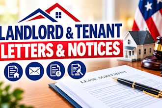 draft landlord tenant letters, rental notices and demand letters