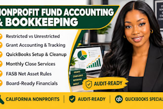 fund accounting nonprofit california restricted grant bookkeeping quickbooks