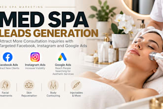 medical spa leads, med spa facebook ads, med spa google ads, med spa video ads