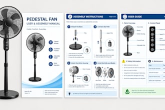 create product instruction manuals, user guides and assembly instructions