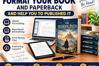 format your bookand paperback and published