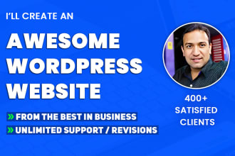 build wordpress website, wordpress website design and build