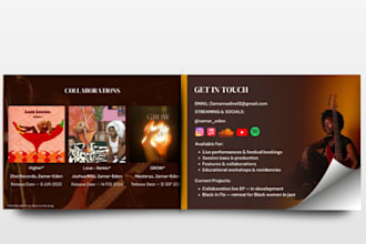 design a professional electronic press kit epk for musicians and artists