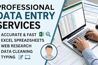 do data entry, quality audit operations