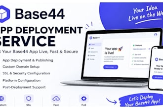 launch your base44 app and connect your custom domain