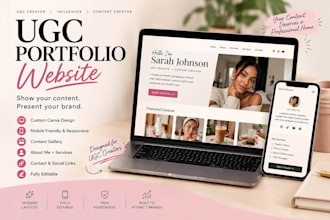 design ugc portfolio website ugc canva portfolio website