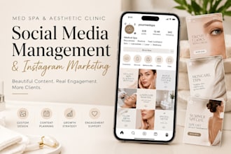 manage social media and instagram marketing for med spas and aesthetic clinics
