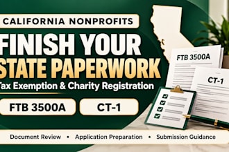 prepare california nonprofit tax exemption and charity registration