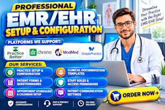 setup and customize practice better drchrono emr modmed emr simplepractice ehr