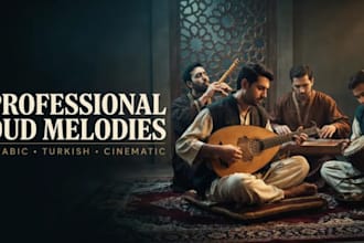 record professional oud melodies for arabic, turkish and cinematic music