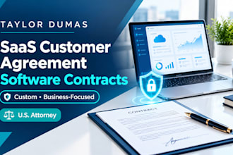draft custom saas customer agreements and software contracts