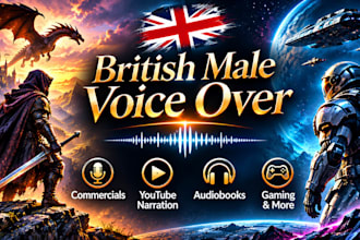 narrate your audiobook in a british male voice