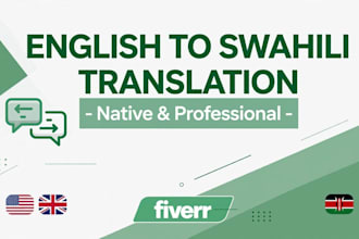 translate english to swahili,swahili to english and sheng