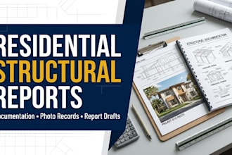prepare residential structural assessment reports and documentation