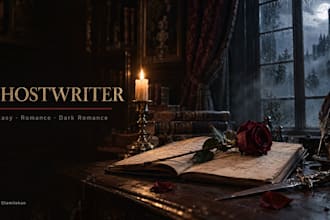 do fiction ghostwriting, fantasy ghostwriter, dark romance ghostwriter