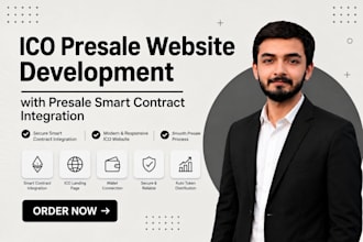 create ico presale website with presale smart contract integration