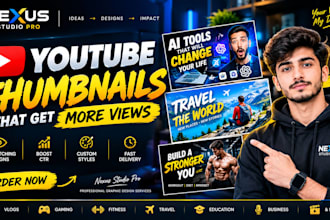 design an amazing glowing youtube thumbnail in 24 hours
