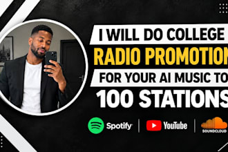 do college radio promotion for your ai music to 100 stations