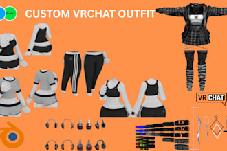 create, rig, and fix vrchat clothing, outfits, items, accessories, and weapons