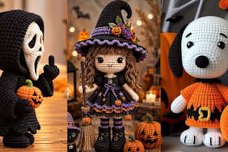 write amigurumi crochet pattern with step by step video tutorial and pdf pattern