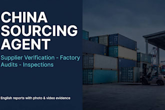 be your china sourcing agent and supplier verification expert