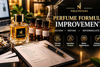 review, improve and reformulate your existing perfume formula