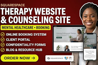 build therapy website squarespace counseling website mental healthcare website