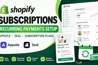 set up shopify subscriptions and recurring payments