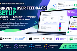 setup survicate qualaroo typeform hotjar canny nps user feedback surveys