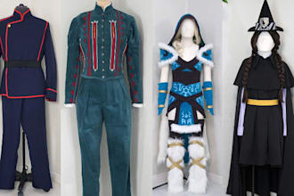 sew custom cosplay costumes anime cosplay outfit  leather cosplay outfit