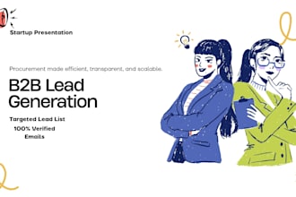 do b2b leads generation and data entery
