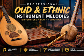 create oud, santur, ney, kora and duduk melodies