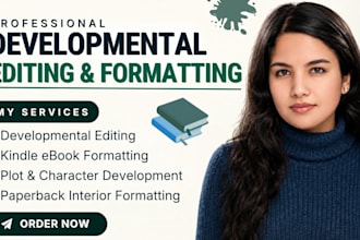 do developmental book editing paperback and amazon kdp interior formatting
