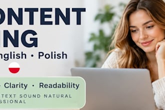 proofread and improve german, english or polish texts