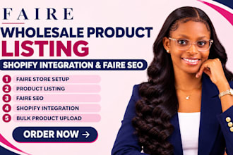 do faire wholesale product listing shopify integration faire SEO optimization