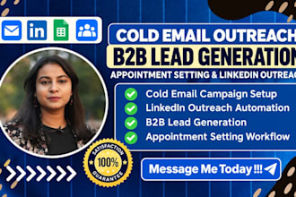 do cold email outreach appointment setting b2b lead generation linkedin outreach