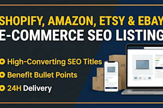 write high converting SEO product titles and bullet points for shopify or amazon