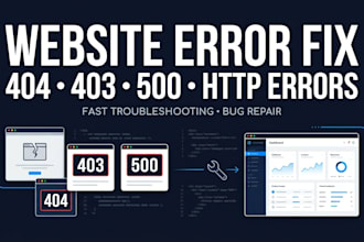 fix 404, 403, 500 and http errors on your website