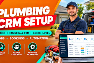 set up plumbing CRM with jobber housecall pro gohighlevel and zapier automation