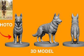 convert 2d to 3d model photo sketch image to stl art toy for 3d printing