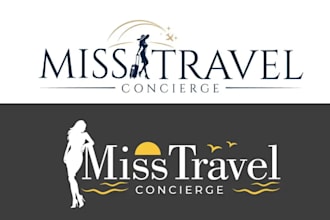 do travel agency hotel vacation photography logo design