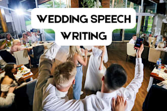 write heartfelt best man speech, maid of honor speech and wedding speech
